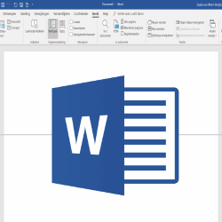 vensters splitsen in word